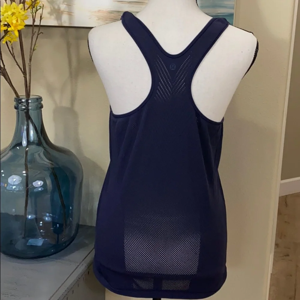 lululemon athletica Navy Blue Racerback Tank